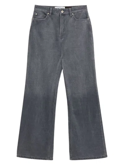 Loewe Paula's Ibiza Bootcut Jeans In Gray