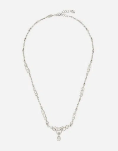Dolce & Gabbana Easy Diamond Necklace In White Gold 18kt And Diamonds In ホワイト