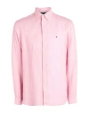 Tommy Hilfiger Man Shirt Pink Size L Linen