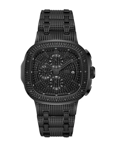 Jbw Heist Gmt Quartz Black Dial Unisex Watch J6380e