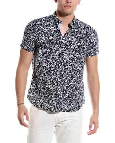 Report Collection Floral Shirt In Navy