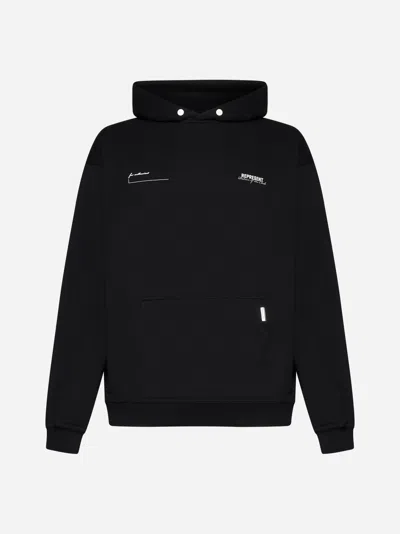 Represent Patron Of The Club Cotton Hoodie In Black