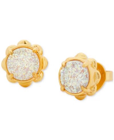 Kate Spade New York Glam Gems Gemstone Stud Earrings In Gold Tone In White Gold