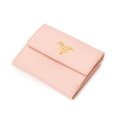 Prada Compact Coin Card Case In Pink