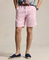 Polo Ralph Lauren Men's 8.5" Straight-fit Linen Cotton Chino Shorts In Florida Pink