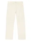Sandro Mens Naturels Straight-leg Cotton Jeans