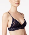 Hanky Panky Signature Lace Padded Triangle Bralette In Navy