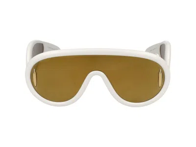 Loewe Shield Frame Sunglasses In White