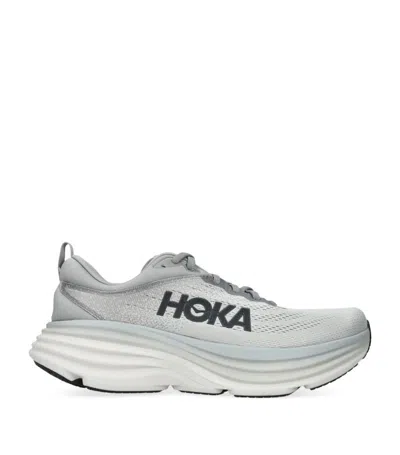 Hoka Bondi 8 Running Sneakers In Grey