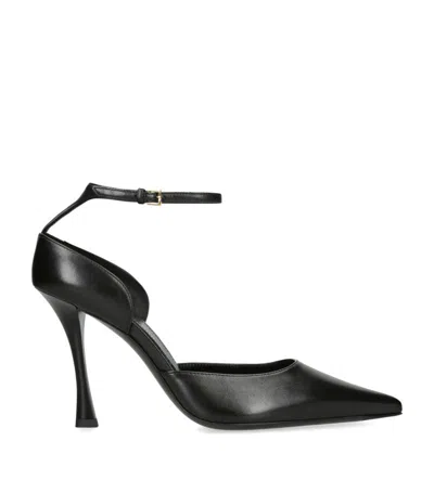 Givenchy Leather Show Stocking Pumps 95 In Black