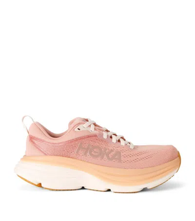 Hoka Bondi 8 Running Sneakers In Pink