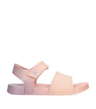 Fitflop Kids' Irridescent Back-strap Sandals In Nude