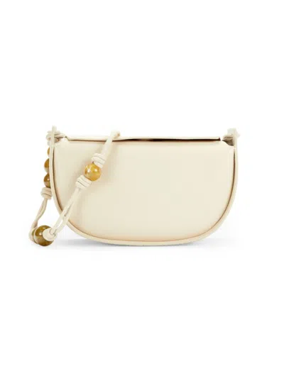 Cult Gaia Women's Beaded Leather Crossbody Bag In Off White