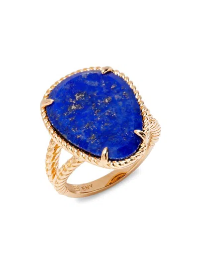 Effy Eny Women's 14k Goldplated Sterling Silver & Lapis Lazuli Ring
