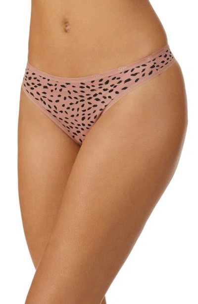 Dkny Women's Micro Bikini Underwear Dk8302 In Animal Stroke Print