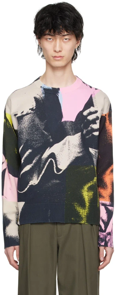 Paul Smith Multicolor Graphic Sweater In 92 Multicolour