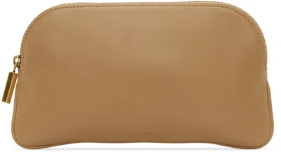 The Row Beige Ew Circle Pouch In Creag Cream Ang