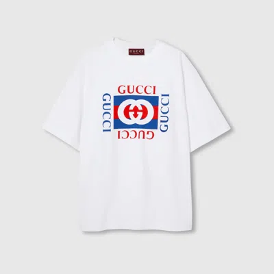 Gucci Cotton Jersey T-shirt With Print In White