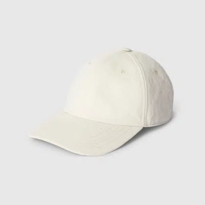 Gucci Canvas Baseball Hat In White