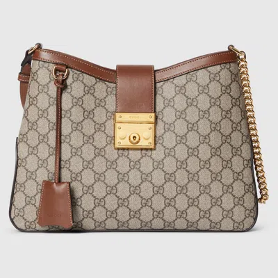 Gucci Padlock Gg Medium Shoulder Bag In Brown