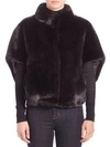 MICHAEL KORS Cropped Mink Fur Cape Jacket