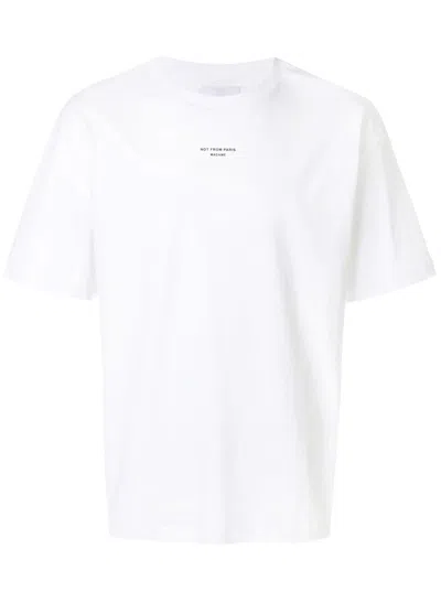 Drôle De Monsieur T-shirt Con Ricamo In White