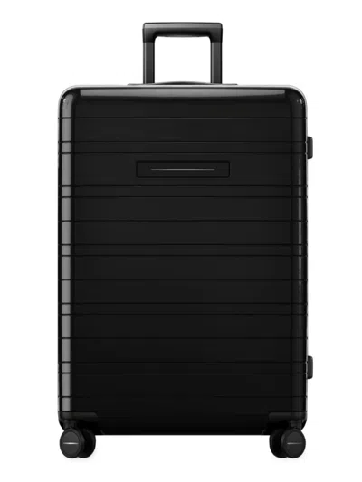 Horizn Studios Men's H7 Essential Check-in Polycarbonate Suitcase In Glossy All Black