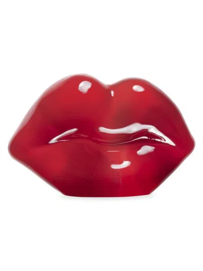 Kosta Boda Hot Lips Glass Collectible In Red