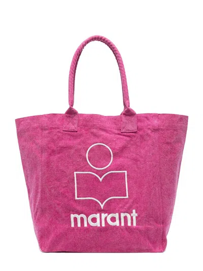 Isabel Marant Yenky Denim Tote In Pink