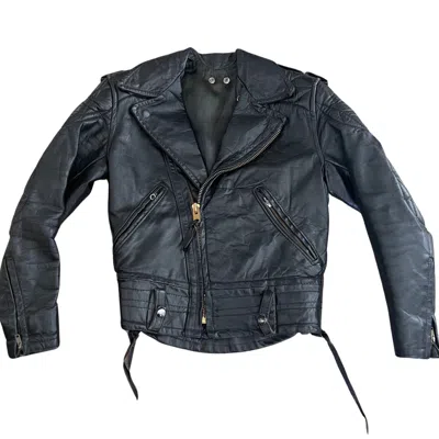 Marketplace 70s Leather Jacket In Black