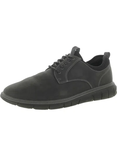 Dockers Cooper Mens Faux Leather Lace Up Oxfords In Black