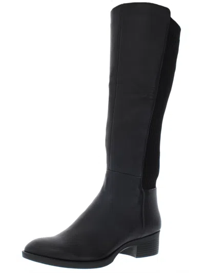 Kenneth Cole New York Levon Boot Womens Zipper Tall Riding Boots In Black