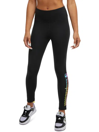Champion Womens Activewear Fitness Athletic Leggings In Black