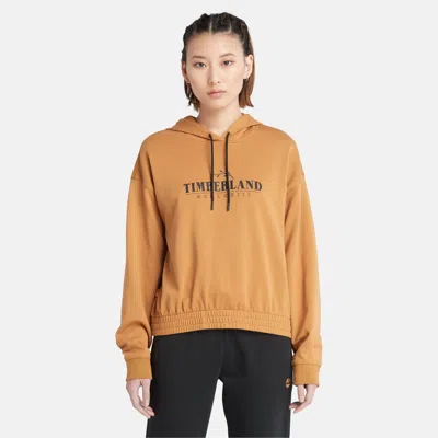 Timberland Women's Season Linear Logo Hoodie In Gold