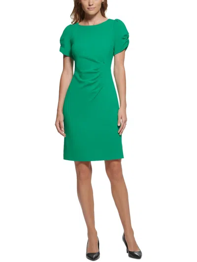 Karl Lagerfeld Womens Cocktail Above-knee Sheath Dress In Green