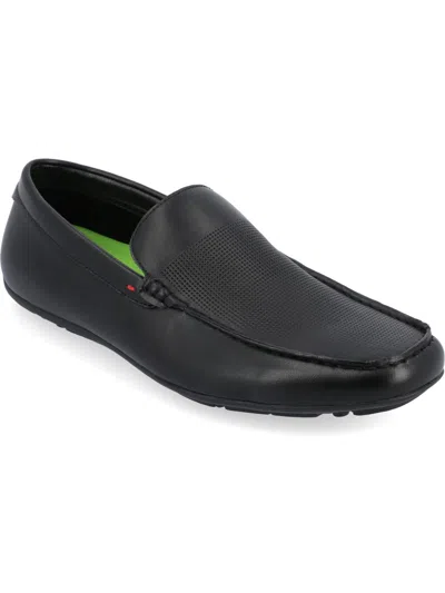 Vance Co. Mitch Mens Faux Leather Driving Loafers In Black