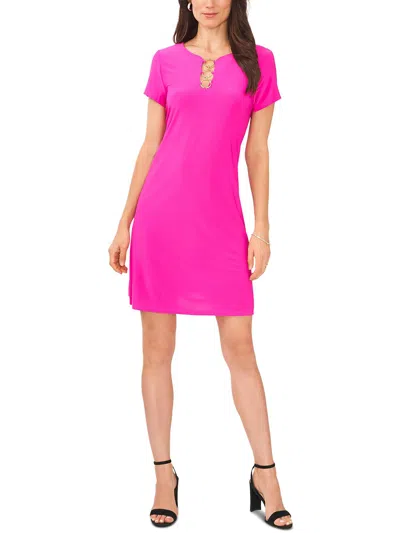 Msk Womens Daytime Mini Shift Dress In Pink
