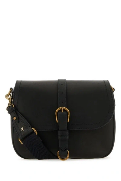 Golden Goose Deluxe Brand Buckle Detail Shoulder Bag In Black