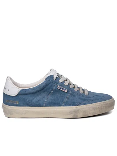 Golden Goose Man  'soul Star' Blue Leather Sneakers
