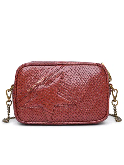 Golden Goose Woman  'star' Mini Bag In Brown Leather In Red