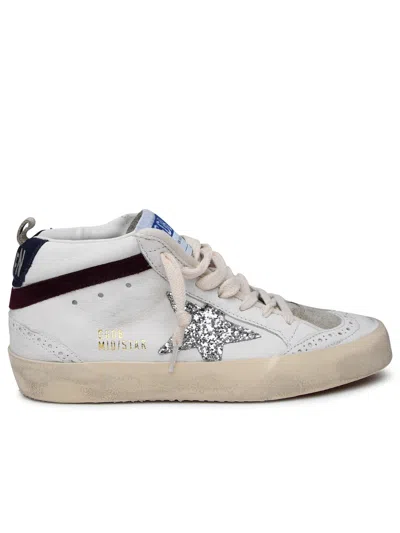 Golden Goose Woman  White Leather Mid Star Sneakers