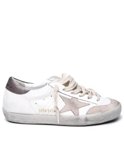 Golden Goose Woman  White Leather Trainers