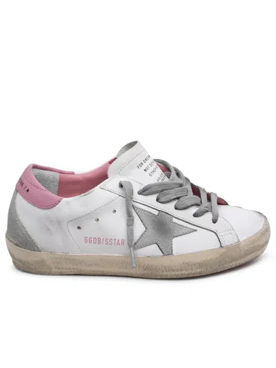 Golden Goose Woman  White Leather Superstar Trainers