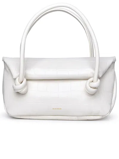 Jil Sander Woman  White Leather Bag