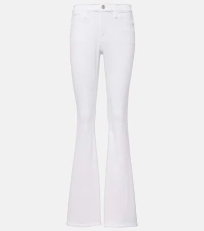 Frame Le High Flare High-rise Flared Jeans In White