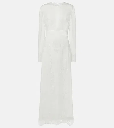 Giambattista Valli Cotton-blend Lace Gown In White