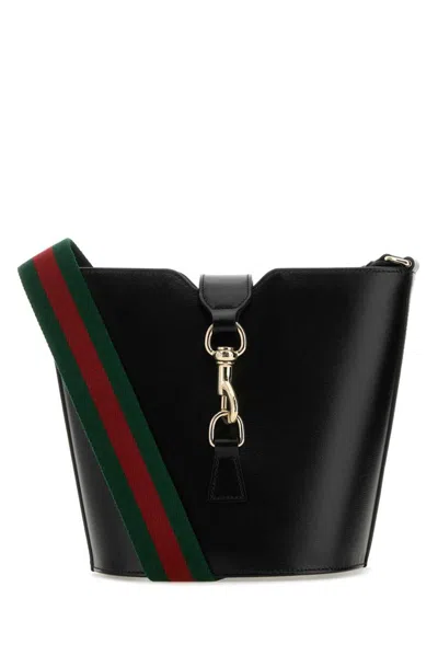 Gucci Mini Leather Original Bucket Bag In Black