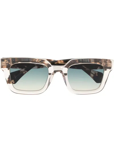 Vivienne Westwood Cary Rectangle-frame Sunglasses In Black