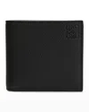 Loewe Men's Debossed Anagram Leather Bifold Wallet In Winter Brown