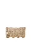 Florabella Avon Clutch In Almond Silver